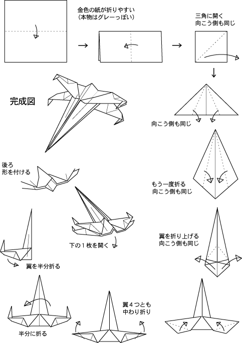 X-Wingの折り図