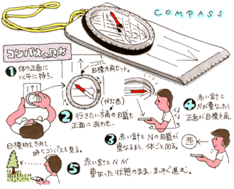 コンパスの見方